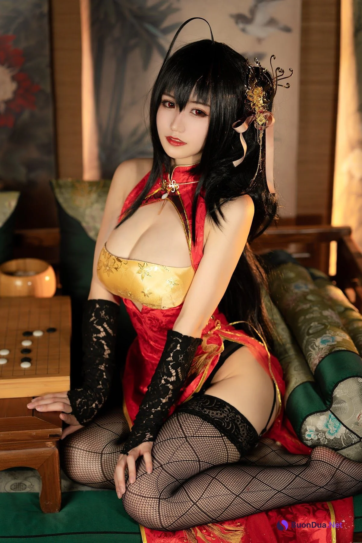 Coser@小仓千代w No.058 大凤旗袍 - รูปภาพ 9