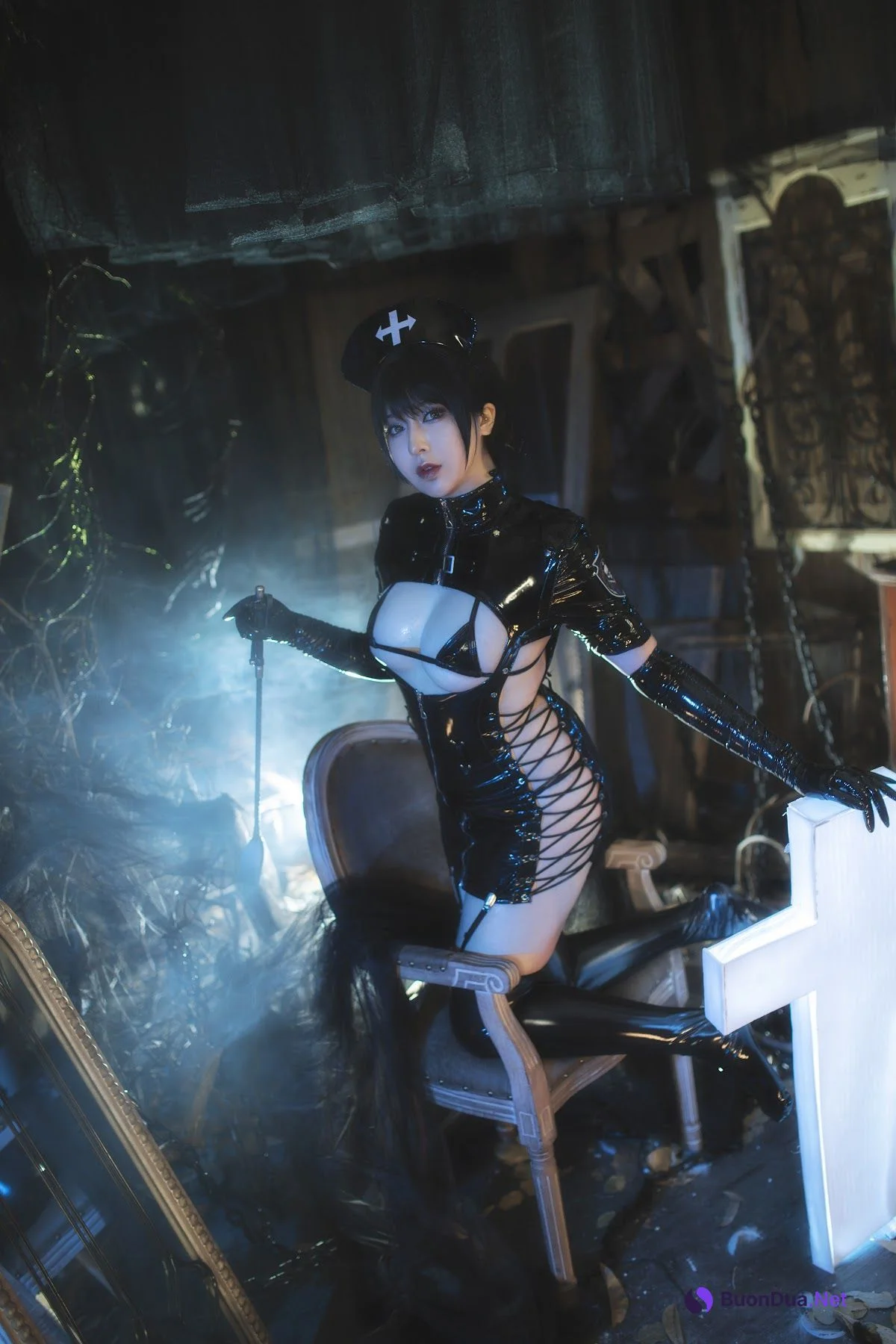 Coser@小容仔咕咕咕w Vol.003 黑暗护士 - 照片 20