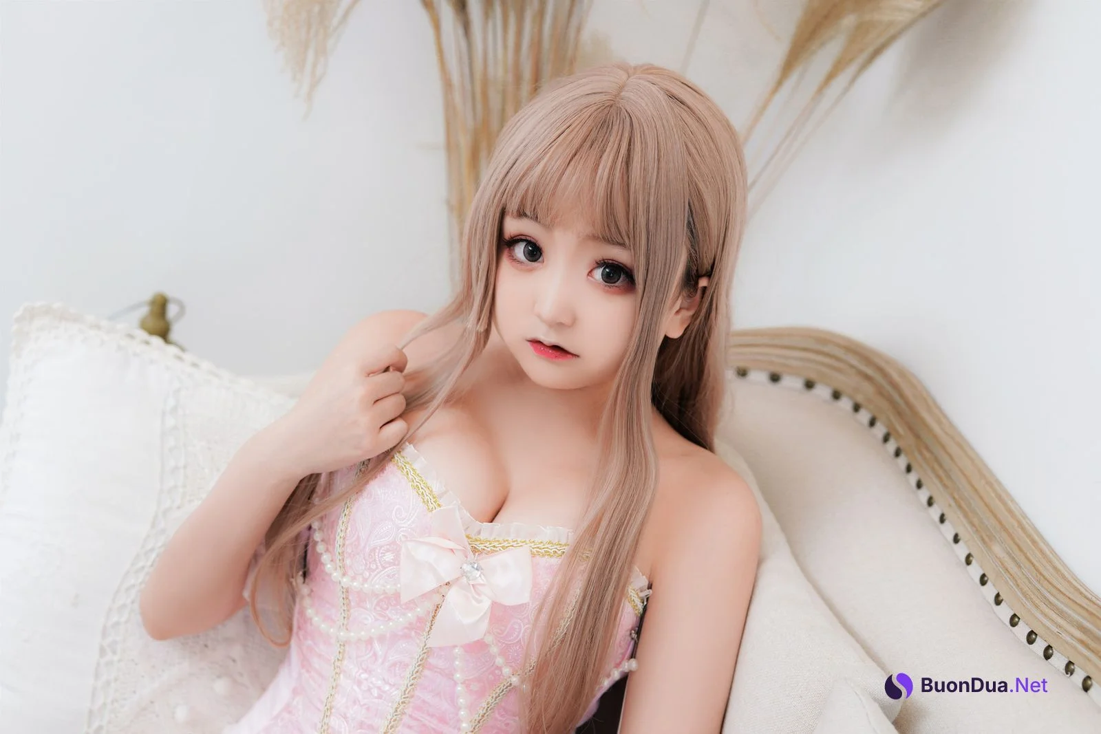 Cosplay 恩田直幸 粉色束缚 - Photo 19