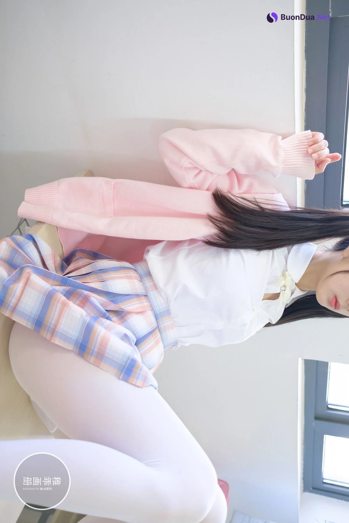 Cosplay 稚乖画册 晴空04 夜夜 80d 白丝jk - Photo 13