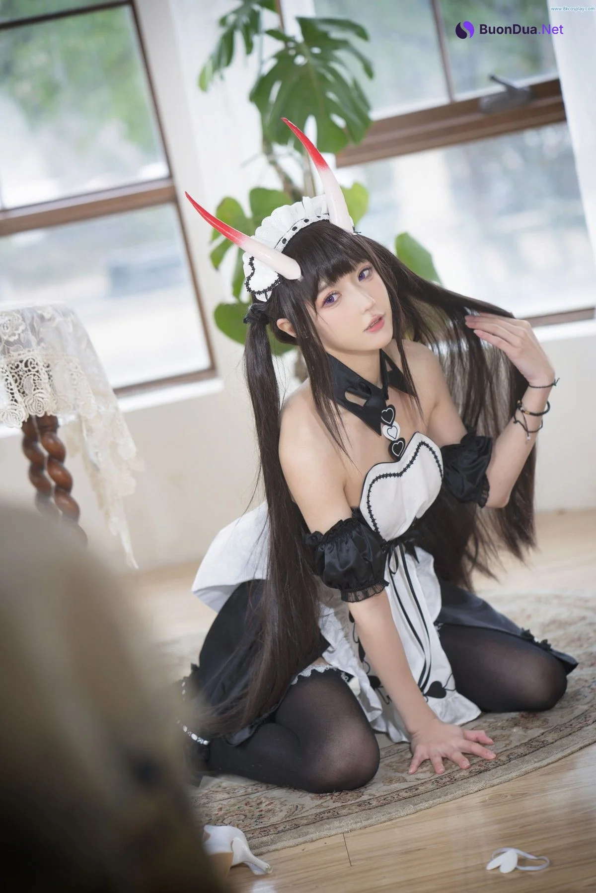 阿包也是兔娘 Cosplay 月舰长 能代女仆 - Photo 15