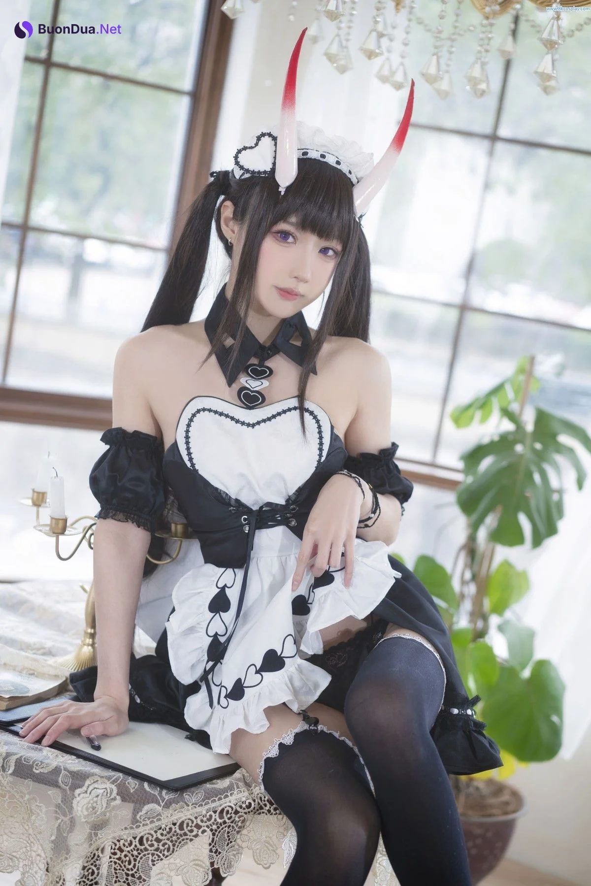 阿包也是兔娘 Cosplay 月舰长 能代女仆 - Photo 17