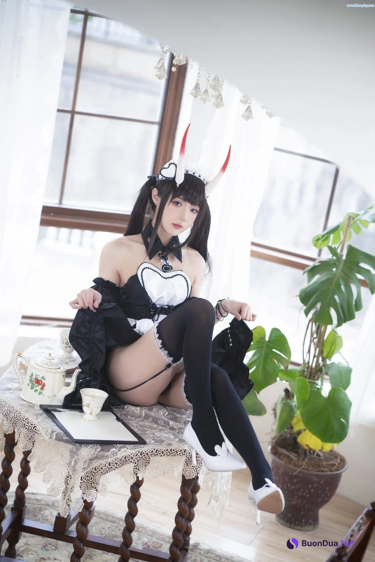 阿包也是兔娘 Cosplay 月舰长 能代女仆 - Photo 20