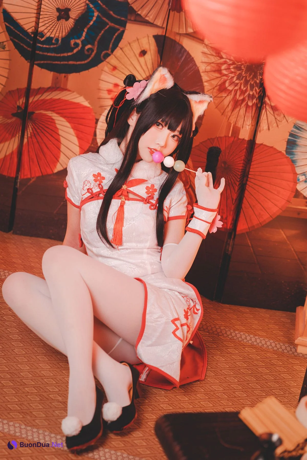 Cosplay 面饼仙儿 夕暮 斯卡哈女仆 - Photo 10
