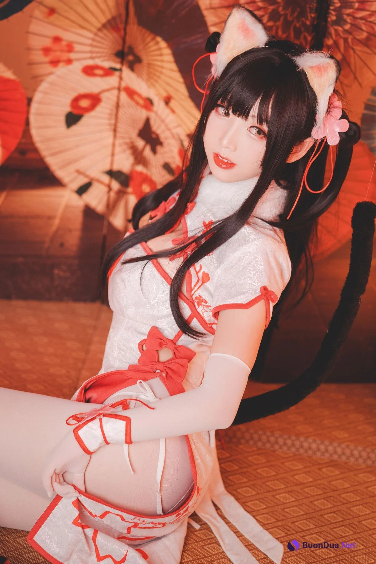 Cosplay 面饼仙儿 夕暮 斯卡哈女仆 - Photo 12