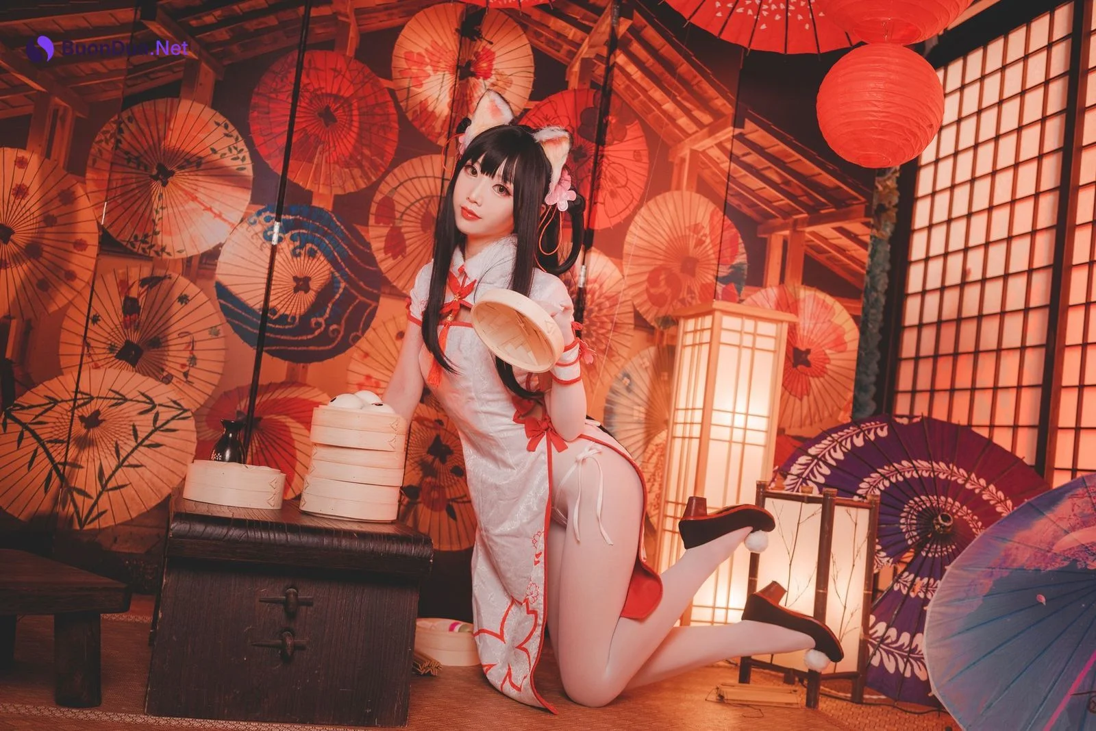 Cosplay 面饼仙儿 夕暮 斯卡哈女仆 - Photo 14
