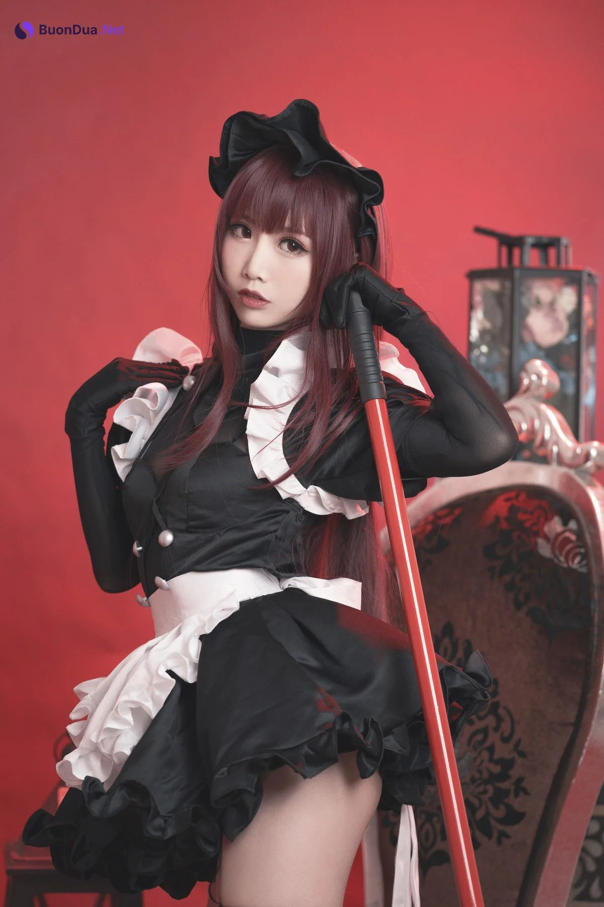 Cosplay 面饼仙儿 夕暮 斯卡哈女仆 - Photo 20