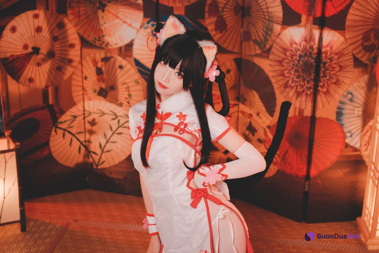 Cosplay 面饼仙儿 夕暮 斯卡哈女仆 - Photo 3