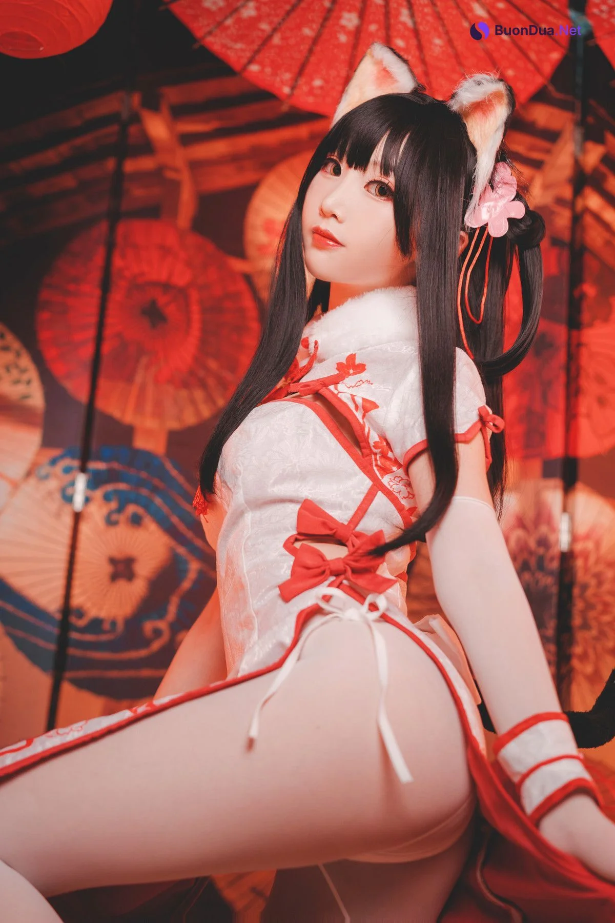 Cosplay 面饼仙儿 夕暮 斯卡哈女仆 - Photo 4