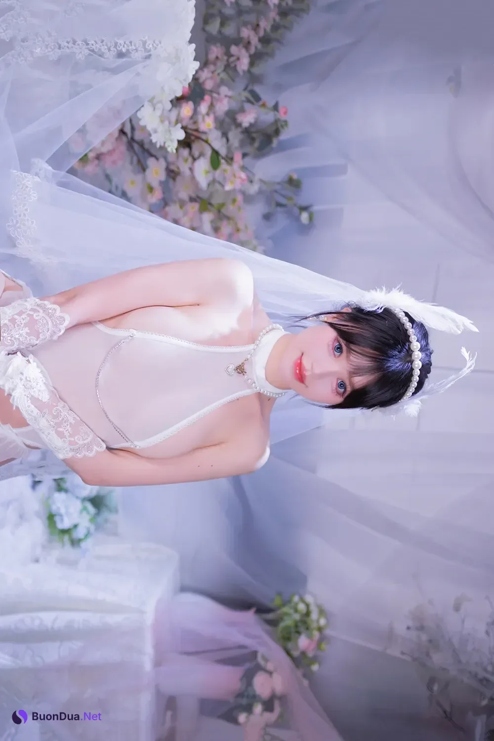 Cosplay 星黛鹿鹿 – 白丝花嫁 - Photo 9