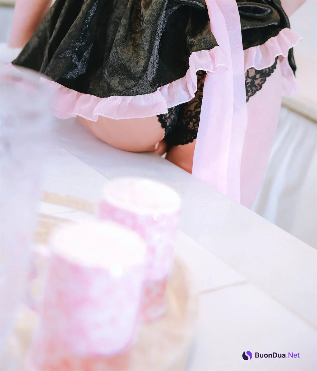 Cosplay 恩田直幸 猫耳黑粉女仆 - Photo 15