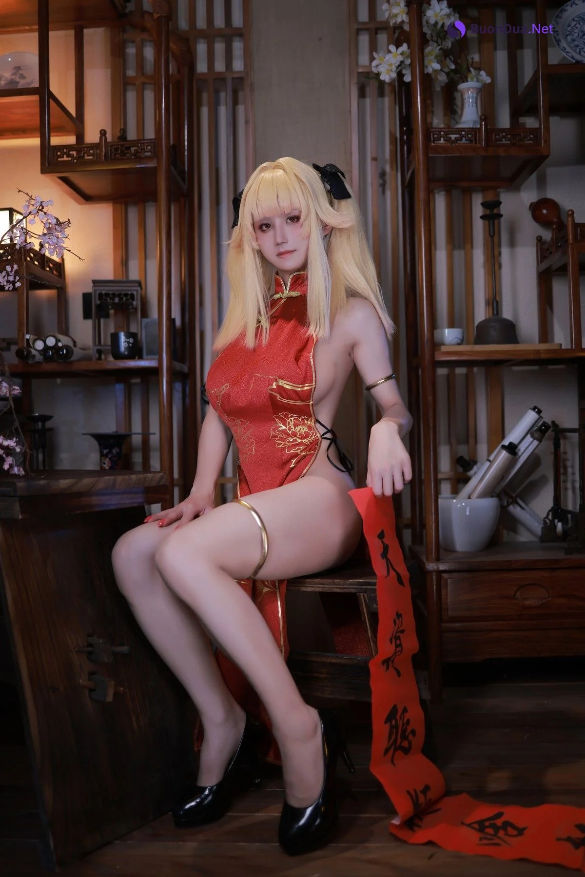 Cosplay 桜满三时 萌姬联合 旗袍 - Photo 17