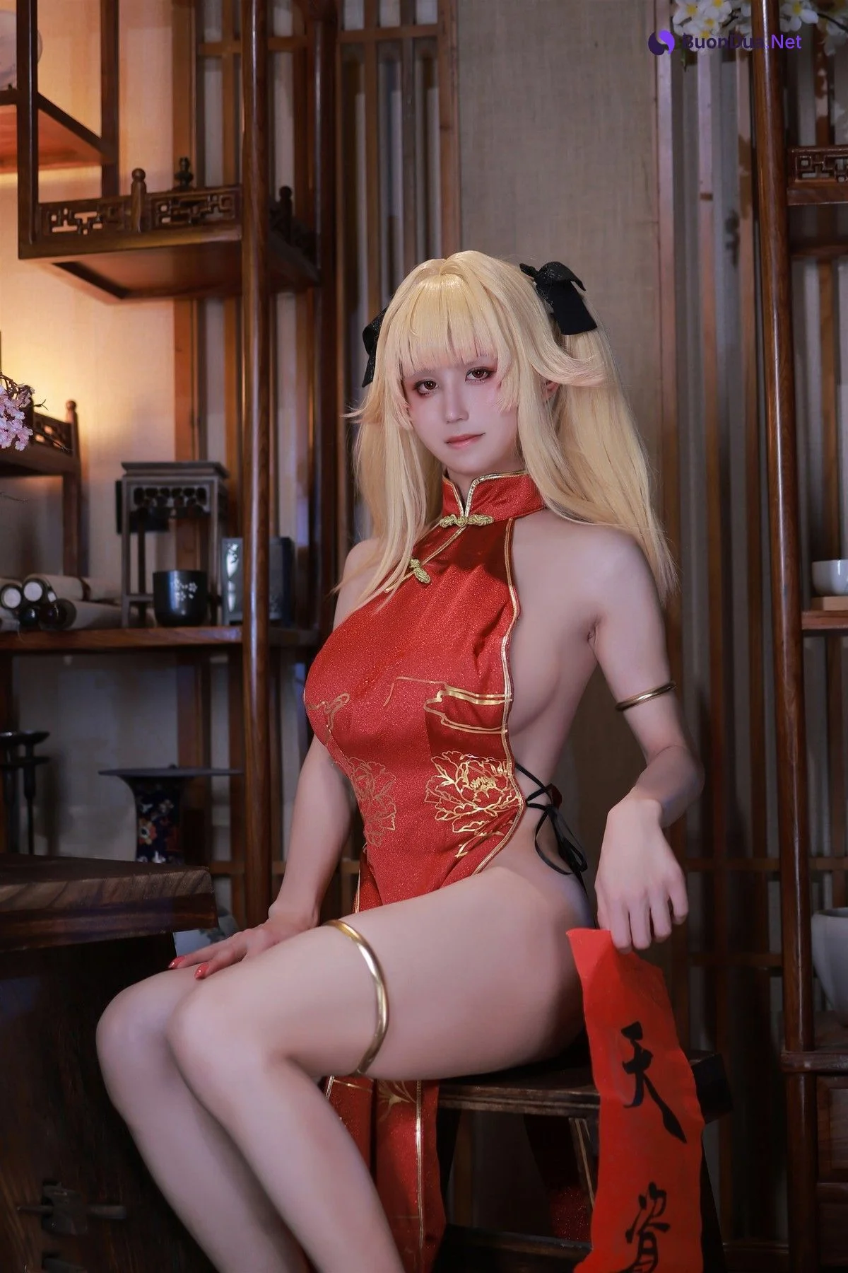 Cosplay 桜满三时 萌姬联合 旗袍 - Photo 18