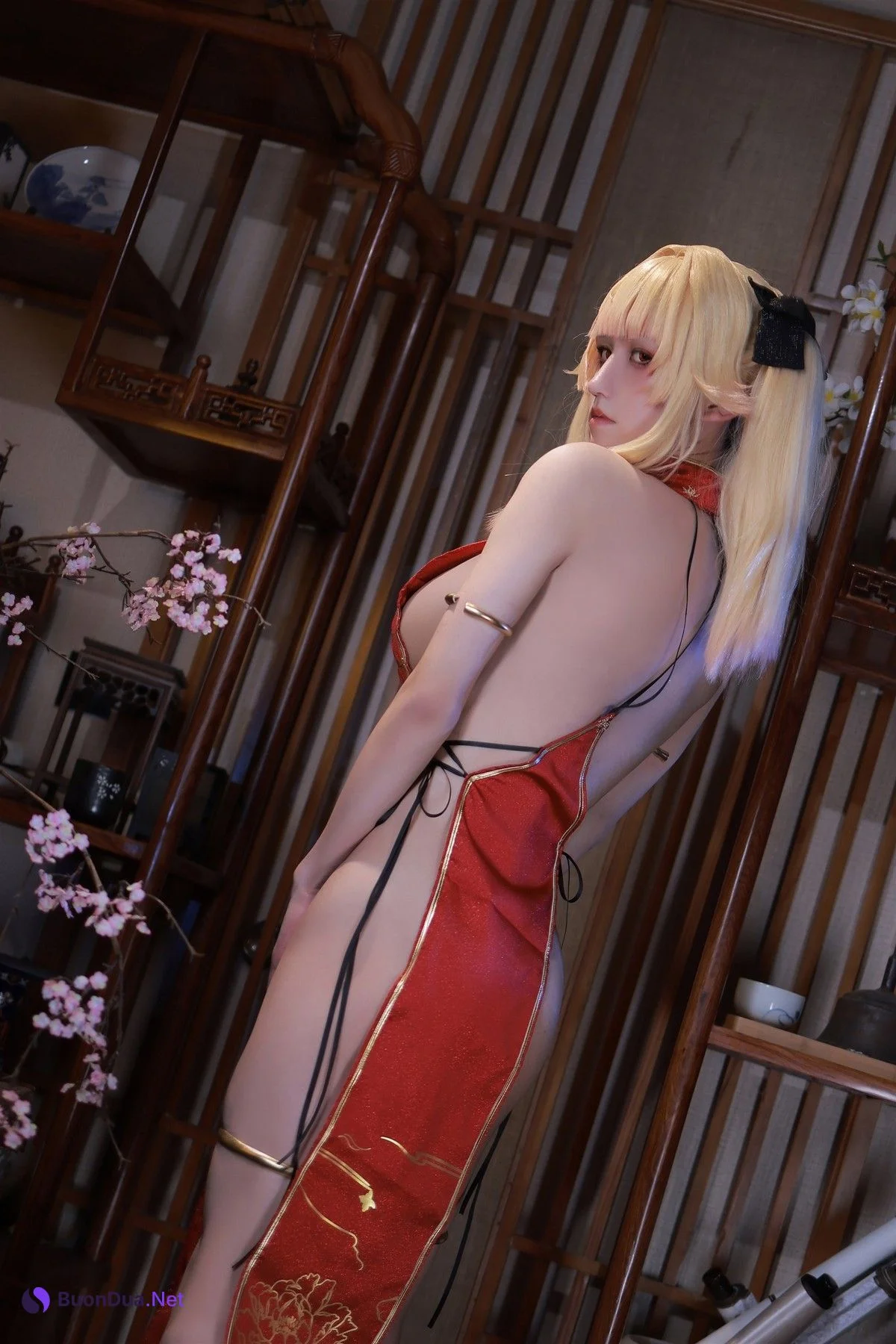 Cosplay 桜满三时 萌姬联合 旗袍 - Photo 9