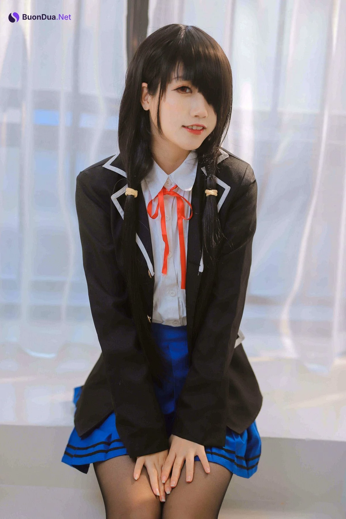 Cosplay 不呆猫 狂三黑丝白丝 - Photo 2