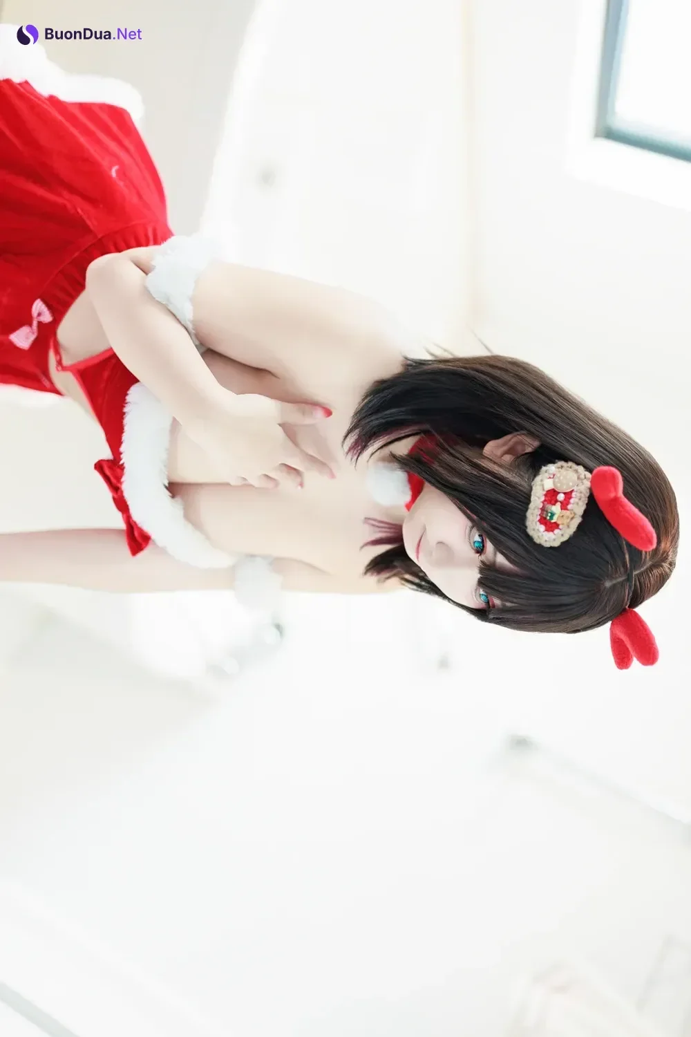 Cosplay 阿雪雪 – 圣诞居家 - Photo 10