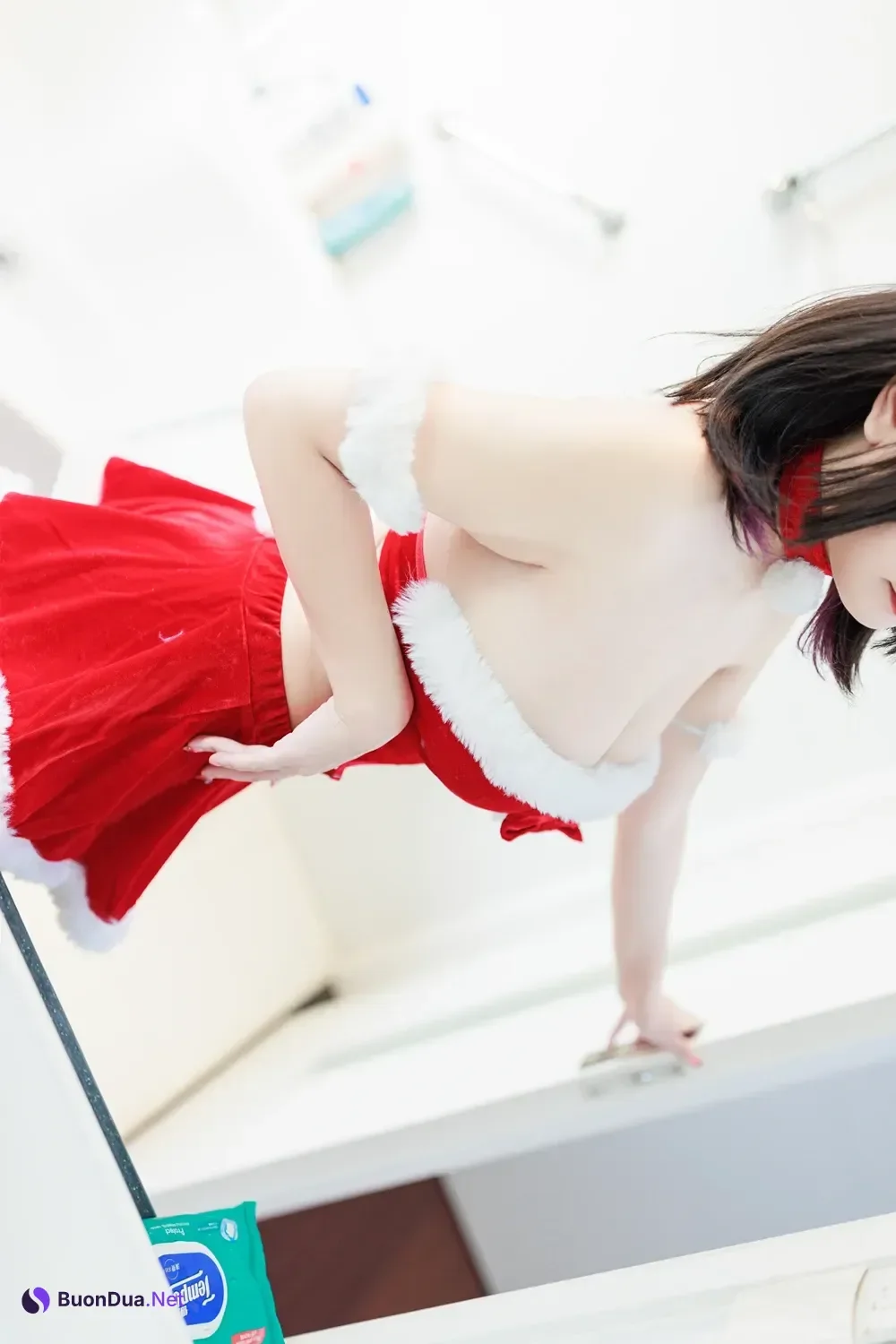 Cosplay 阿雪雪 – 圣诞居家 - Photo 11