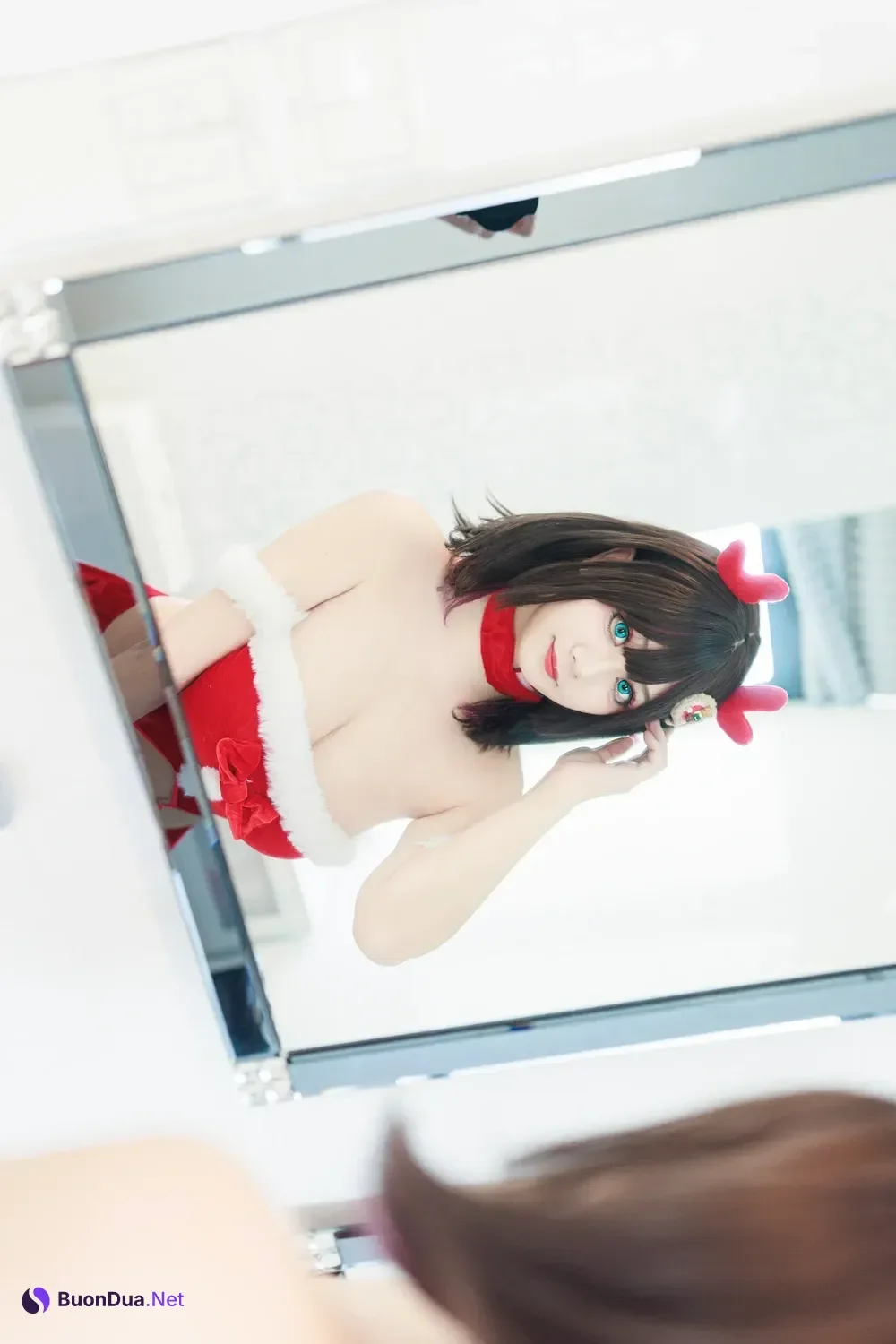 Cosplay 阿雪雪 – 圣诞居家 - Photo 19
