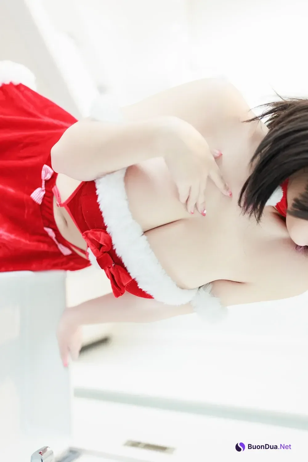 Cosplay 阿雪雪 – 圣诞居家 - Photo 7