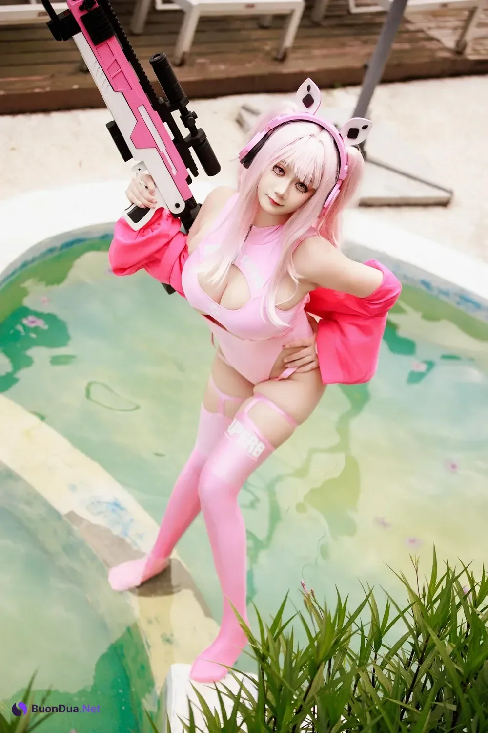 Cosplay 阿雪雪 – 爱丽丝泳装 - Photo 6