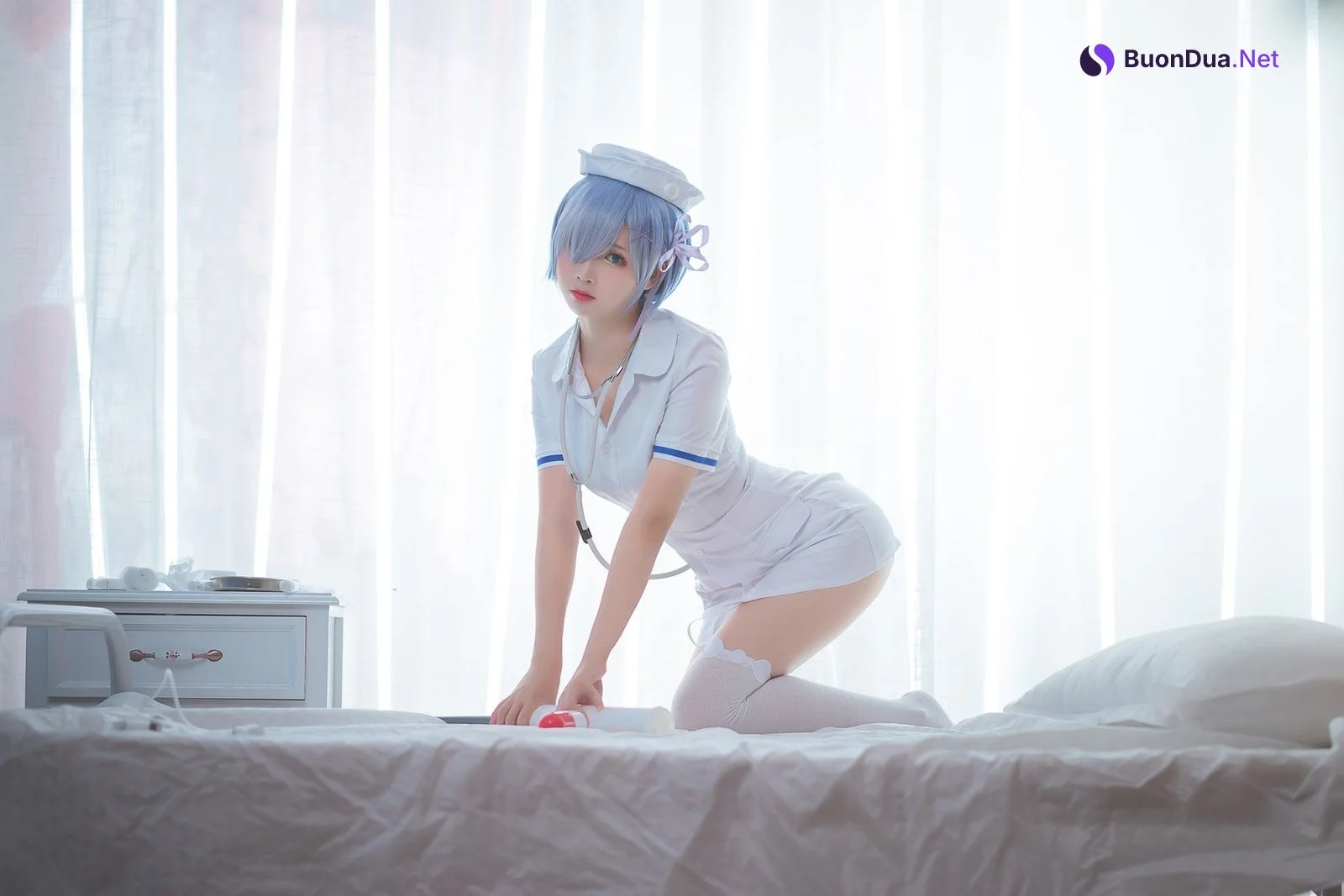 Cosplay 面饼仙儿 蕾姆 - Photo 11