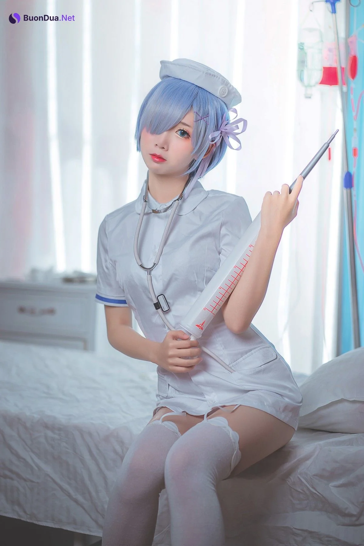 Cosplay 面饼仙儿 蕾姆 - Photo 4