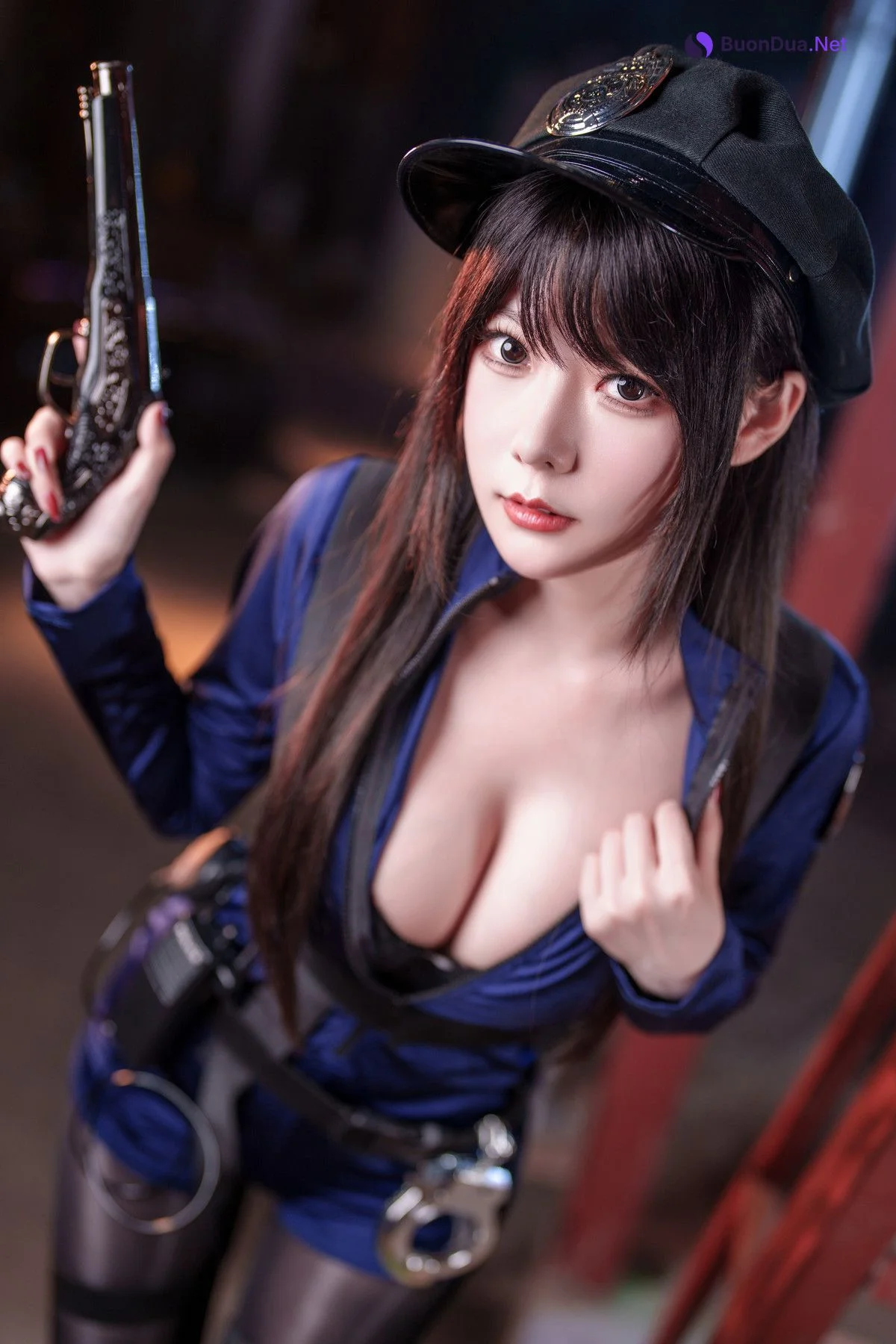 Cosplay 香草喵露露 女警 - Photo 12