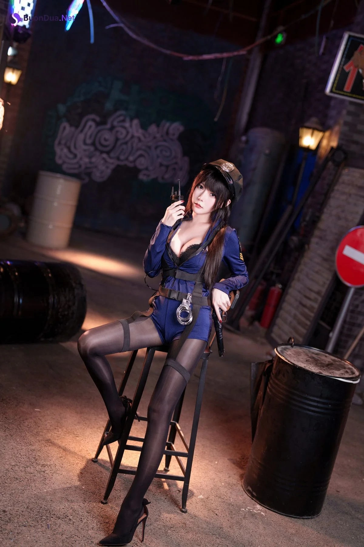 Cosplay 香草喵露露 女警 - Photo 14