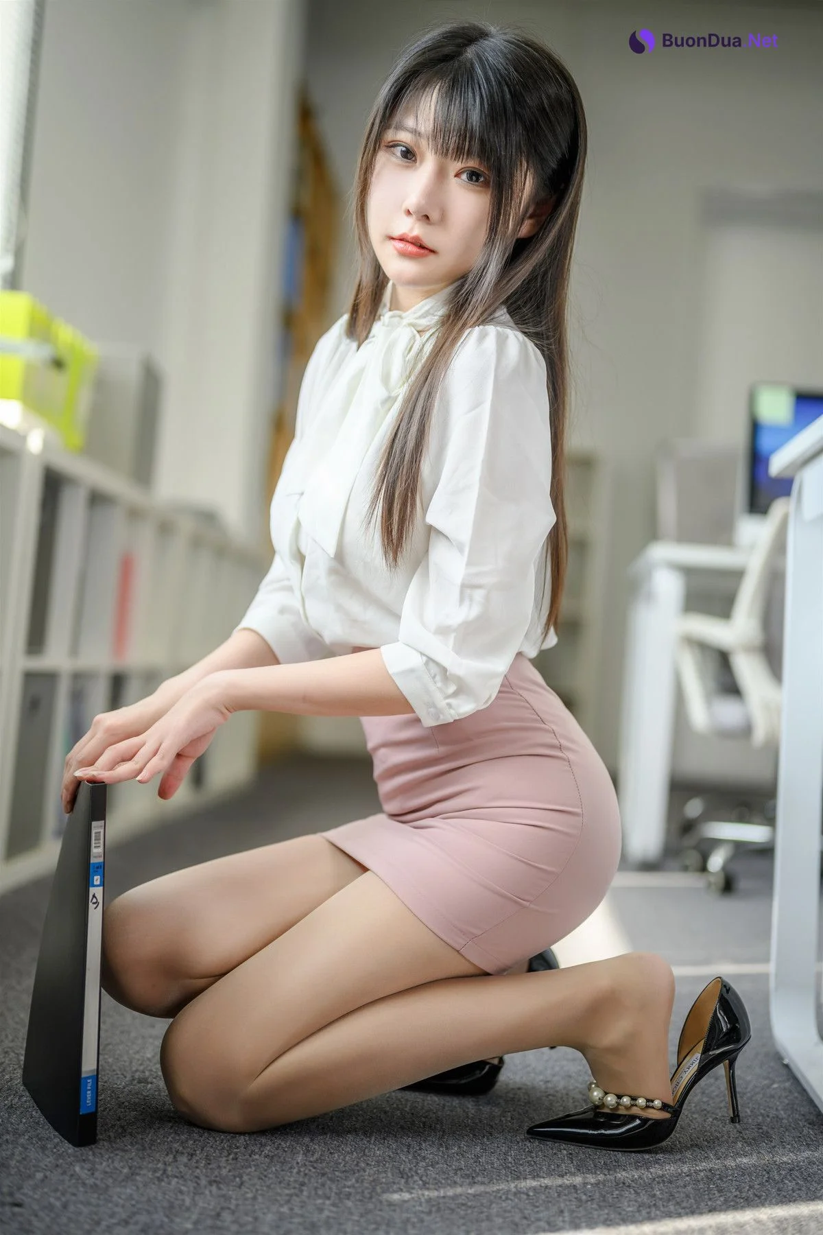 Cosplay 香草喵露露 粉白裙子 - Photo 5