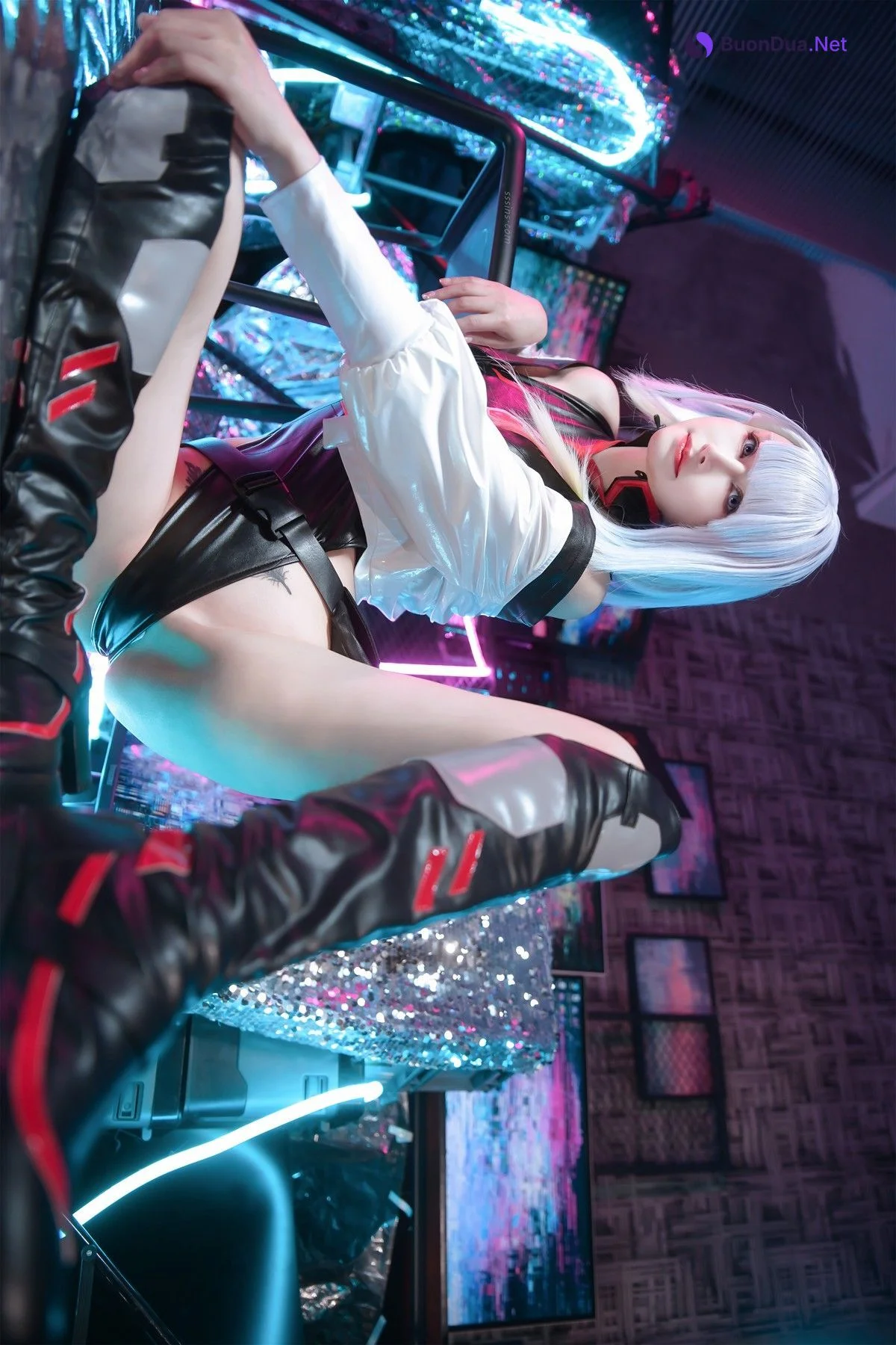 Cosplay 鹿八岁 赛博朋克：边缘行者 露西 - Photo 16