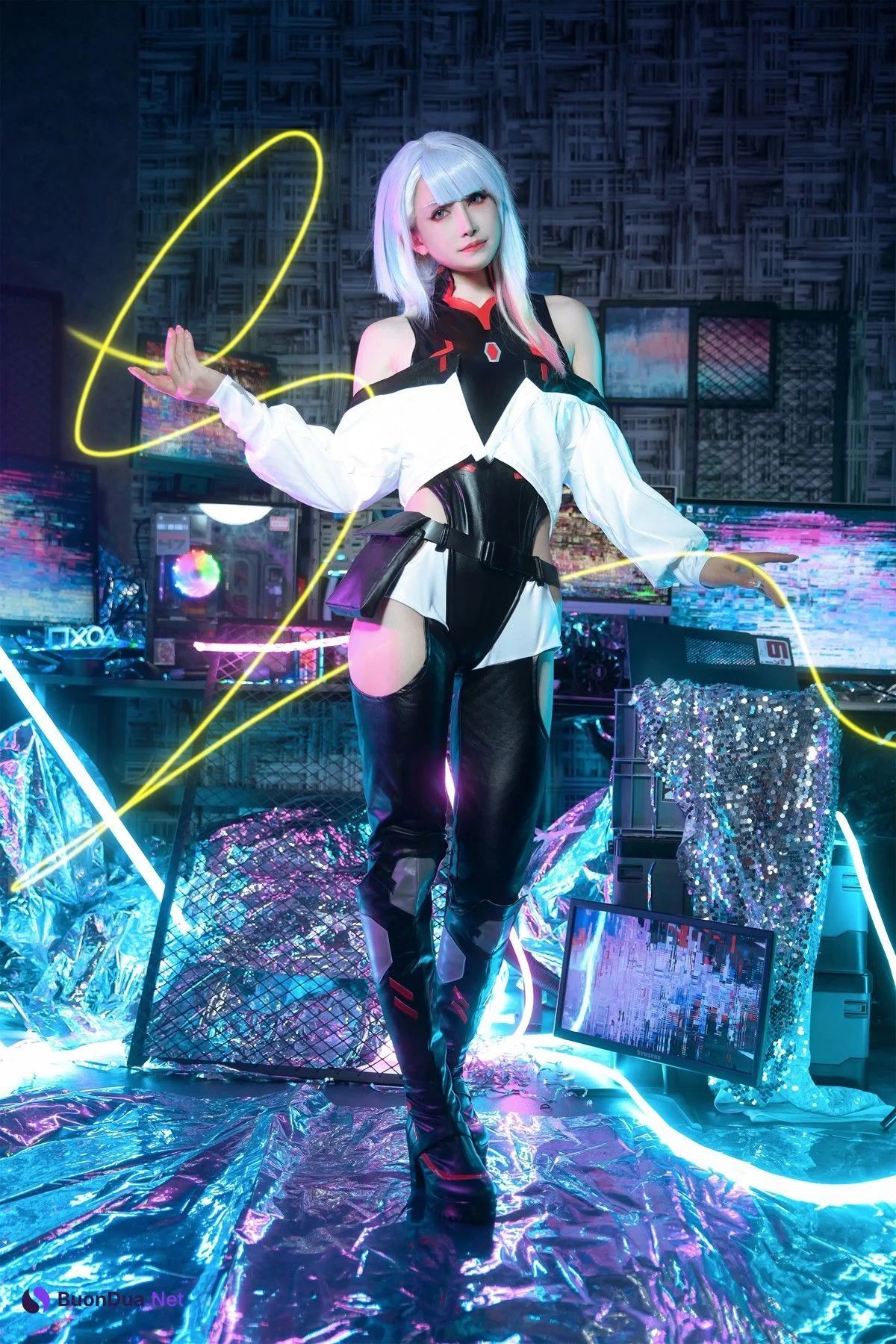 Cosplay 鹿八岁 赛博朋克：边缘行者 露西 - Photo 7