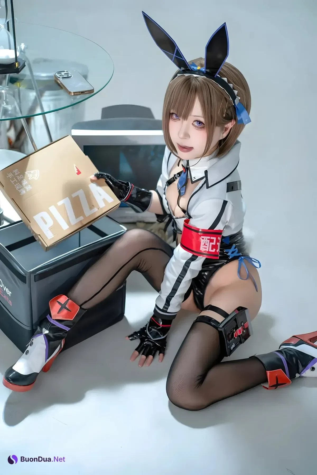 Cosplay 矢量鱼 – 外卖兔女郎 小葵 - Photo 14