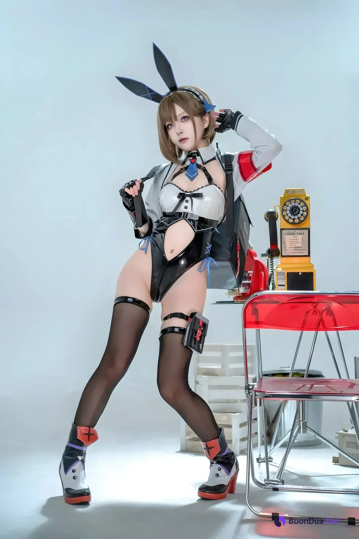 Cosplay 矢量鱼 – 外卖兔女郎 小葵 - Photo 2