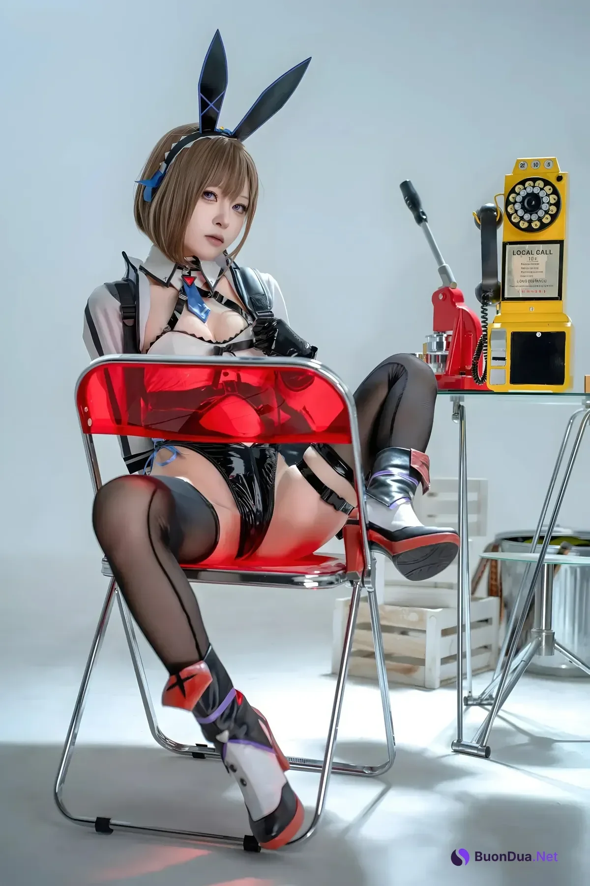 Cosplay 矢量鱼 – 外卖兔女郎 小葵 - Photo 3