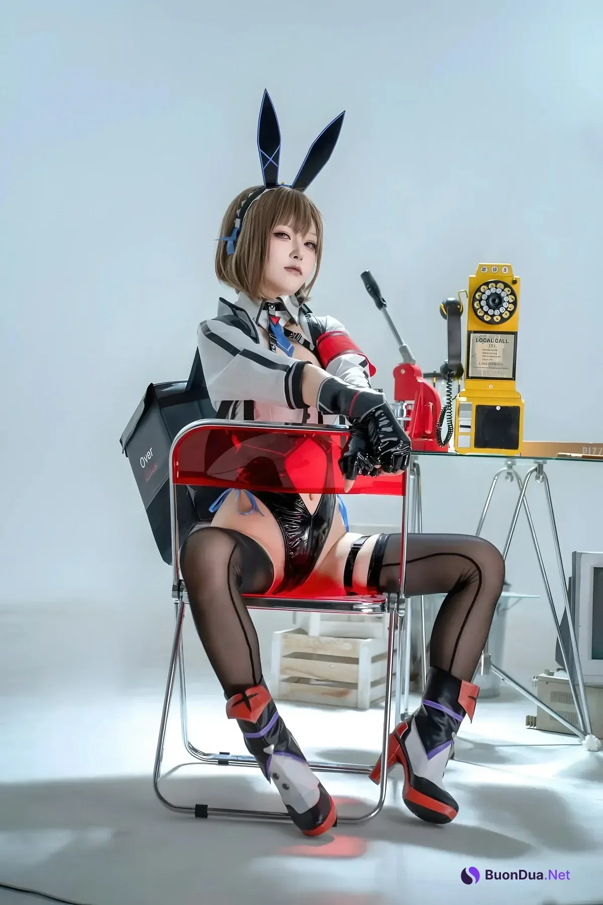 Cosplay 矢量鱼 – 外卖兔女郎 小葵 - Photo 5