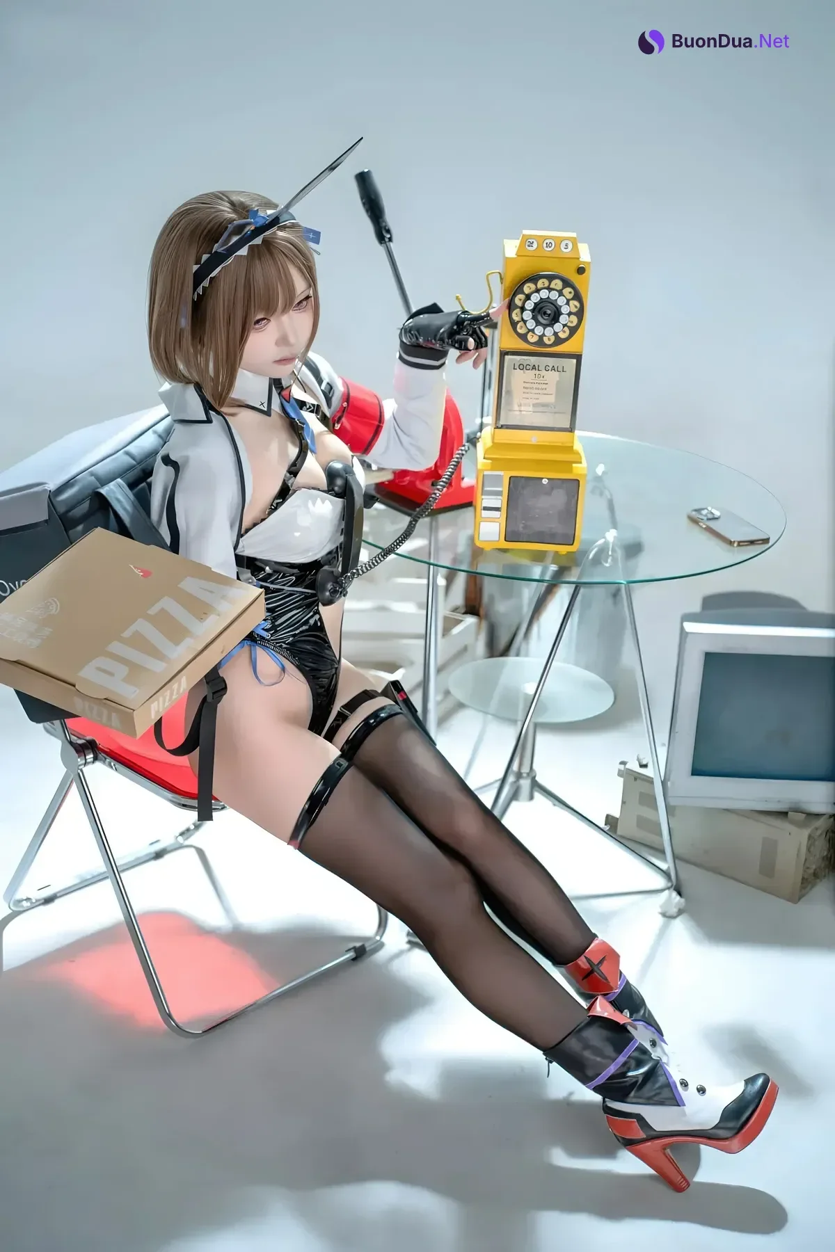Cosplay 矢量鱼 – 外卖兔女郎 小葵 - Photo 7