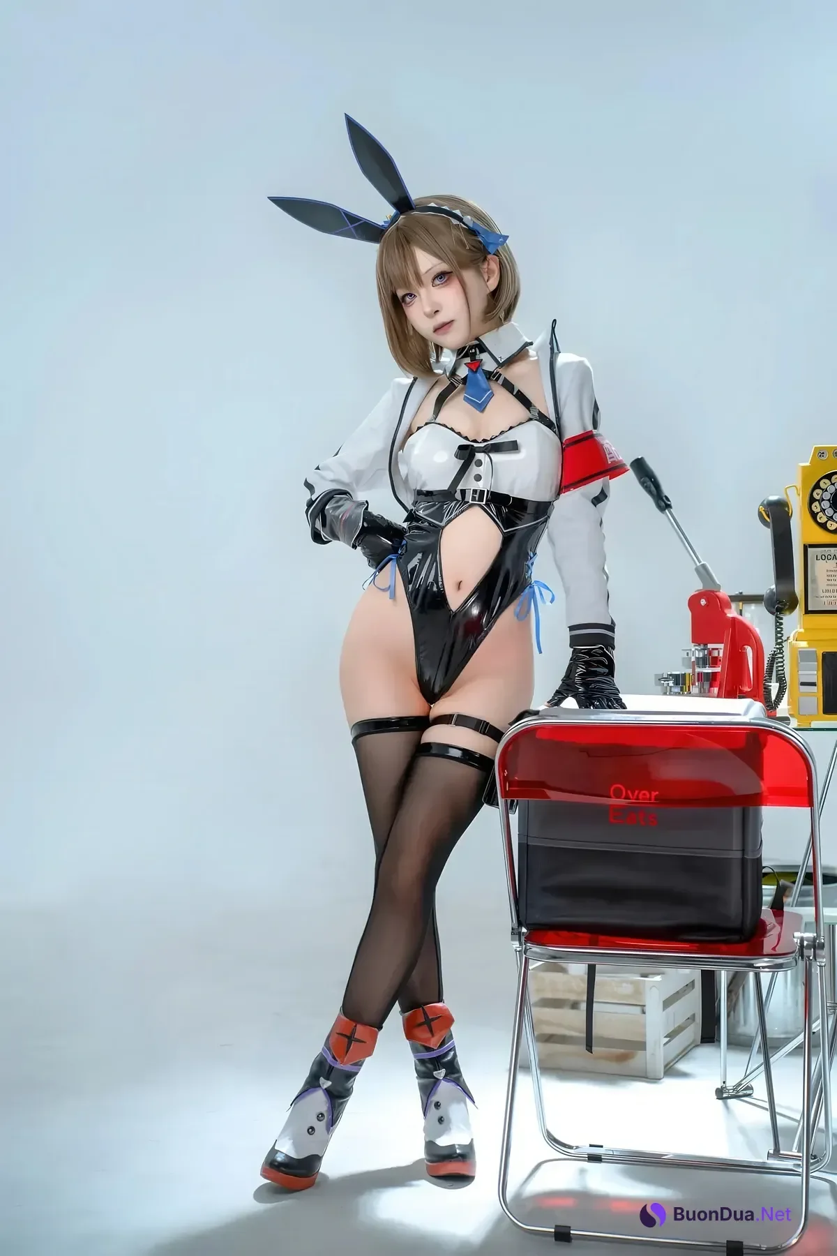 Cosplay 矢量鱼 – 外卖兔女郎 小葵 - Photo 8