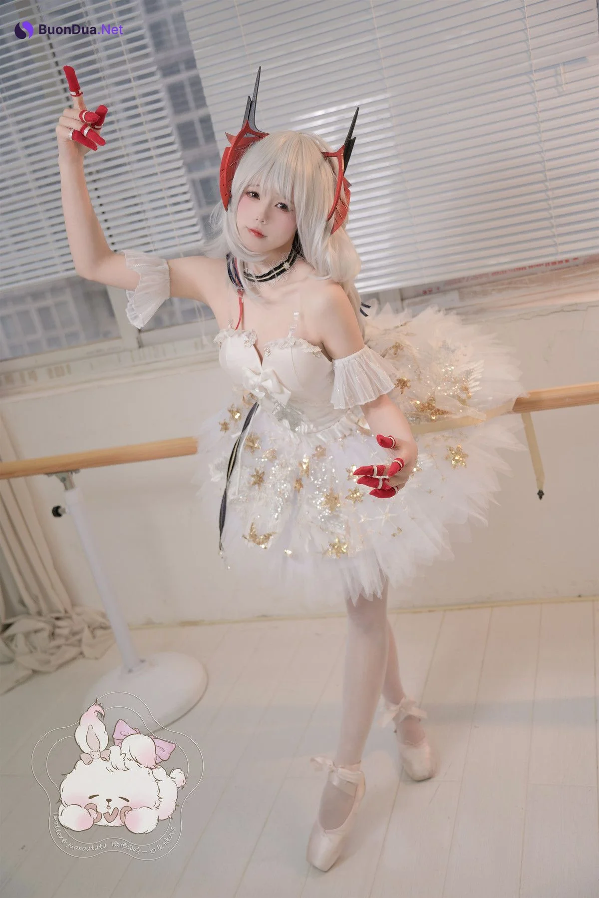Cosplay 咬一口兔娘 天鹅之舞 - Photo 11