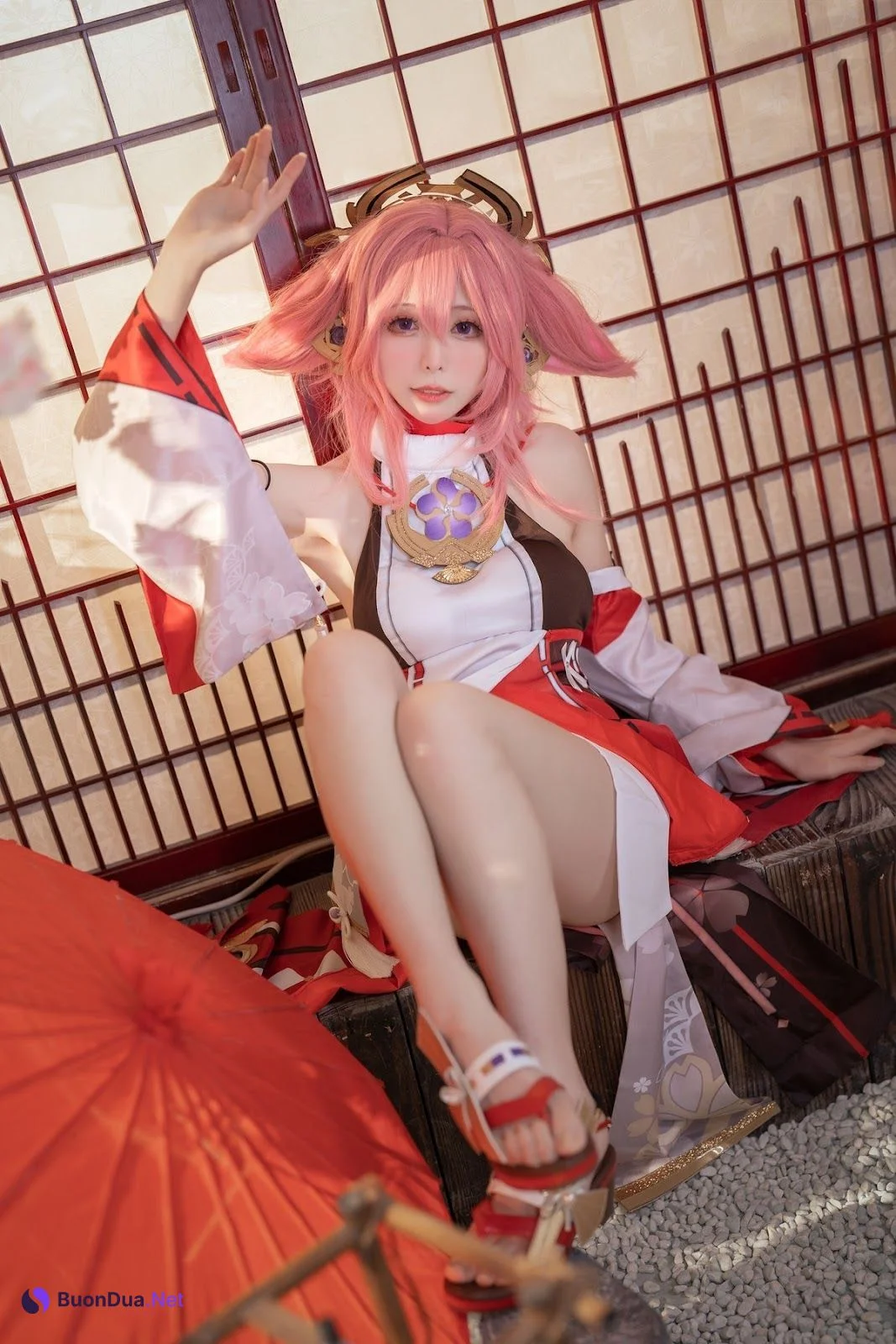 Cosplay 樱岛嗷一 八重神子 - Photo 10