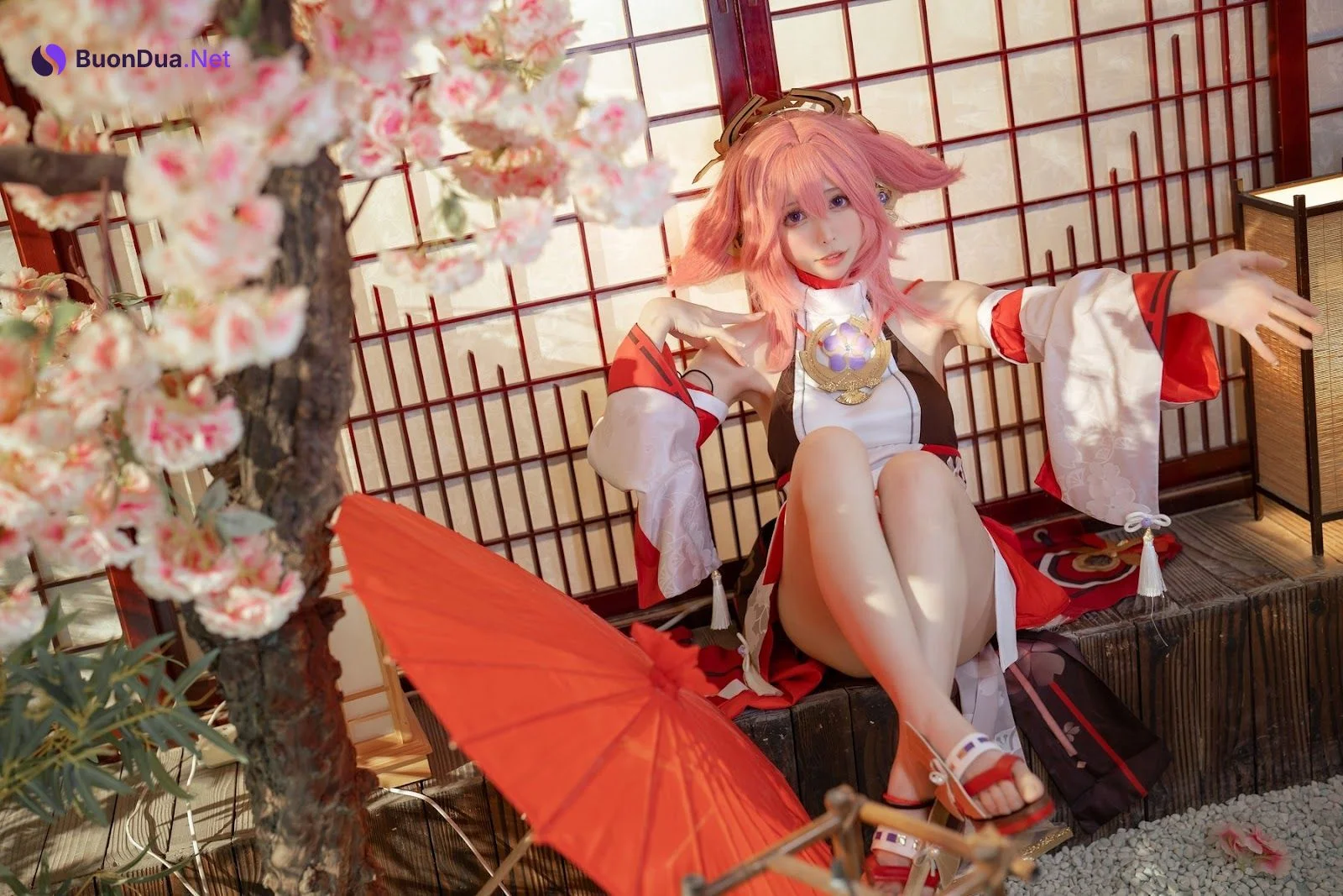 Cosplay 樱岛嗷一 八重神子 - Photo 11