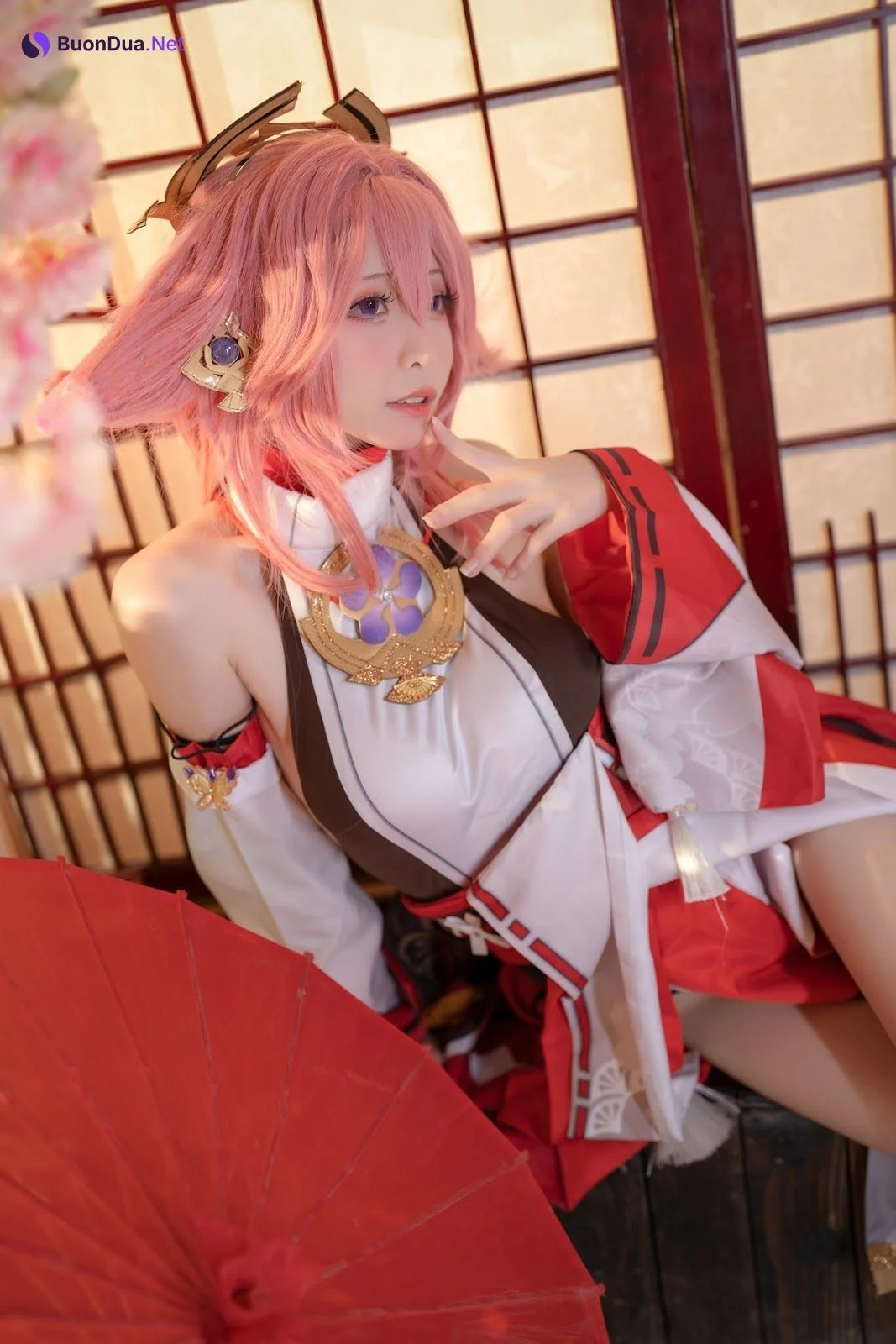 Cosplay 樱岛嗷一 八重神子 - Photo 12