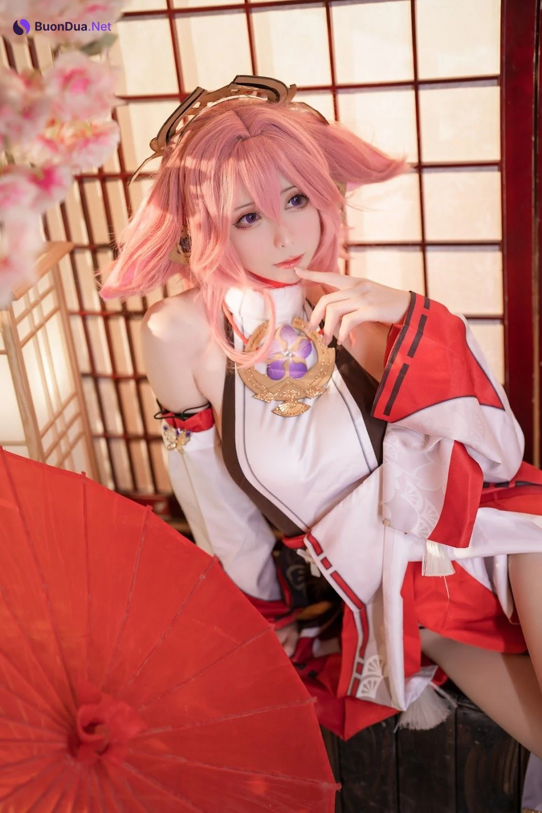 Cosplay 樱岛嗷一 八重神子 - Photo 13