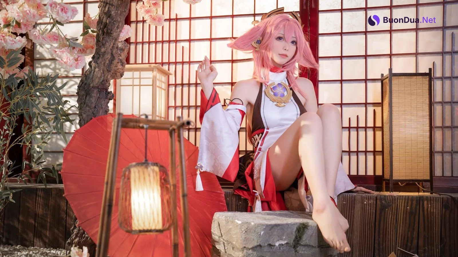 Cosplay 樱岛嗷一 八重神子 - Photo 15