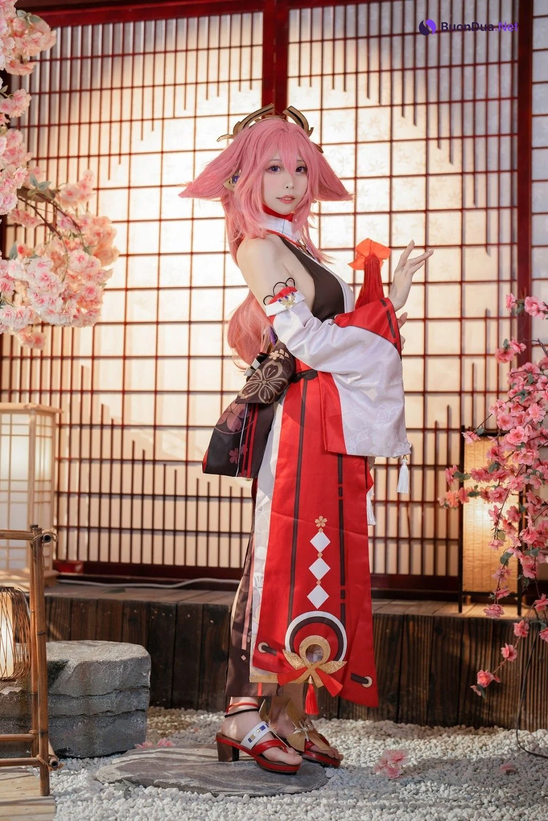 Cosplay 樱岛嗷一 八重神子 - Photo 4