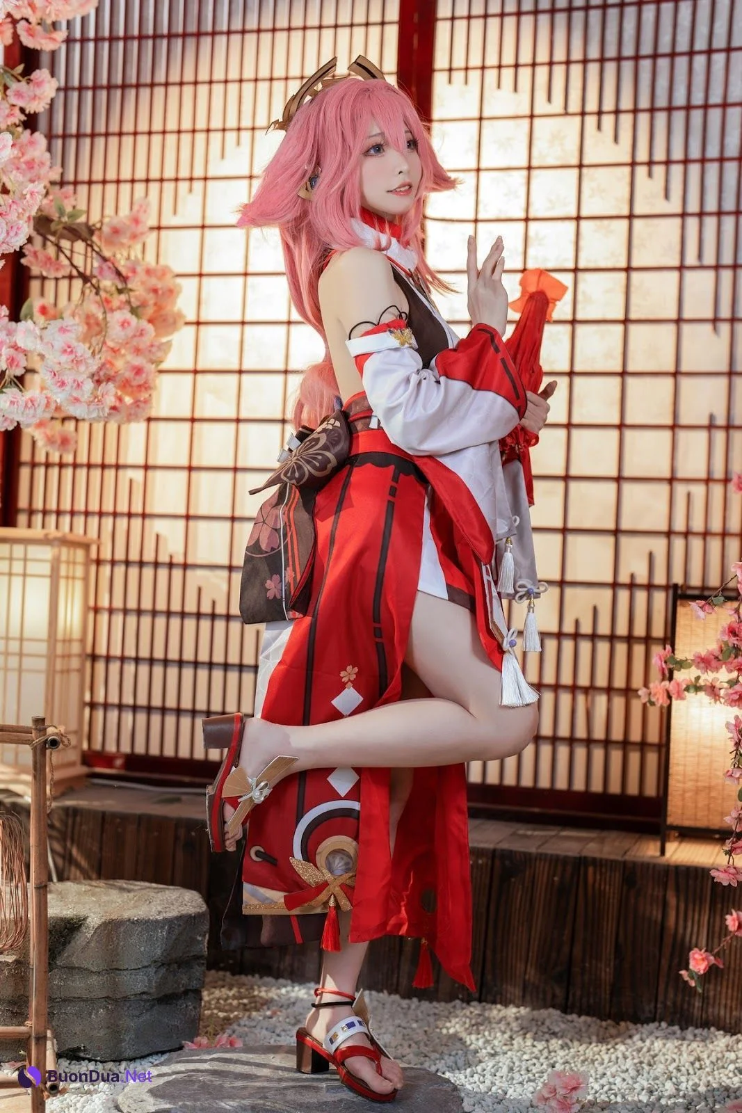 Cosplay 樱岛嗷一 八重神子 - Photo 5