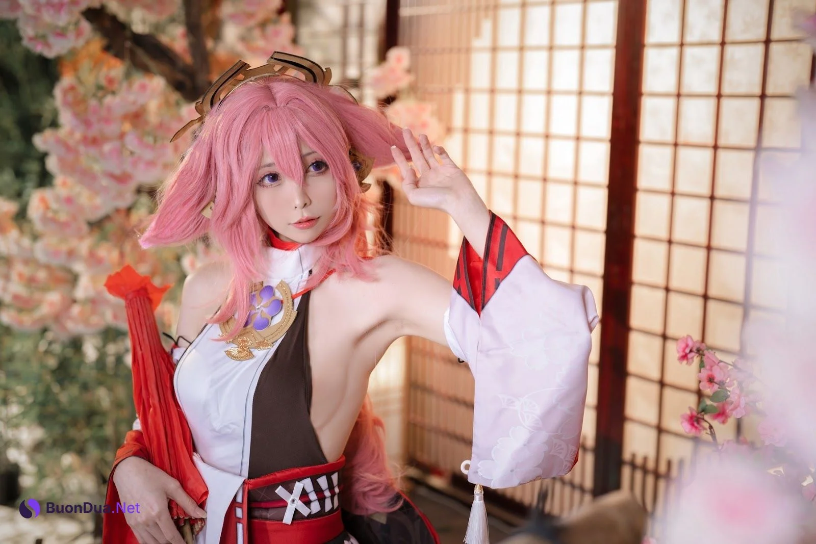 Cosplay 樱岛嗷一 八重神子 - Photo 6