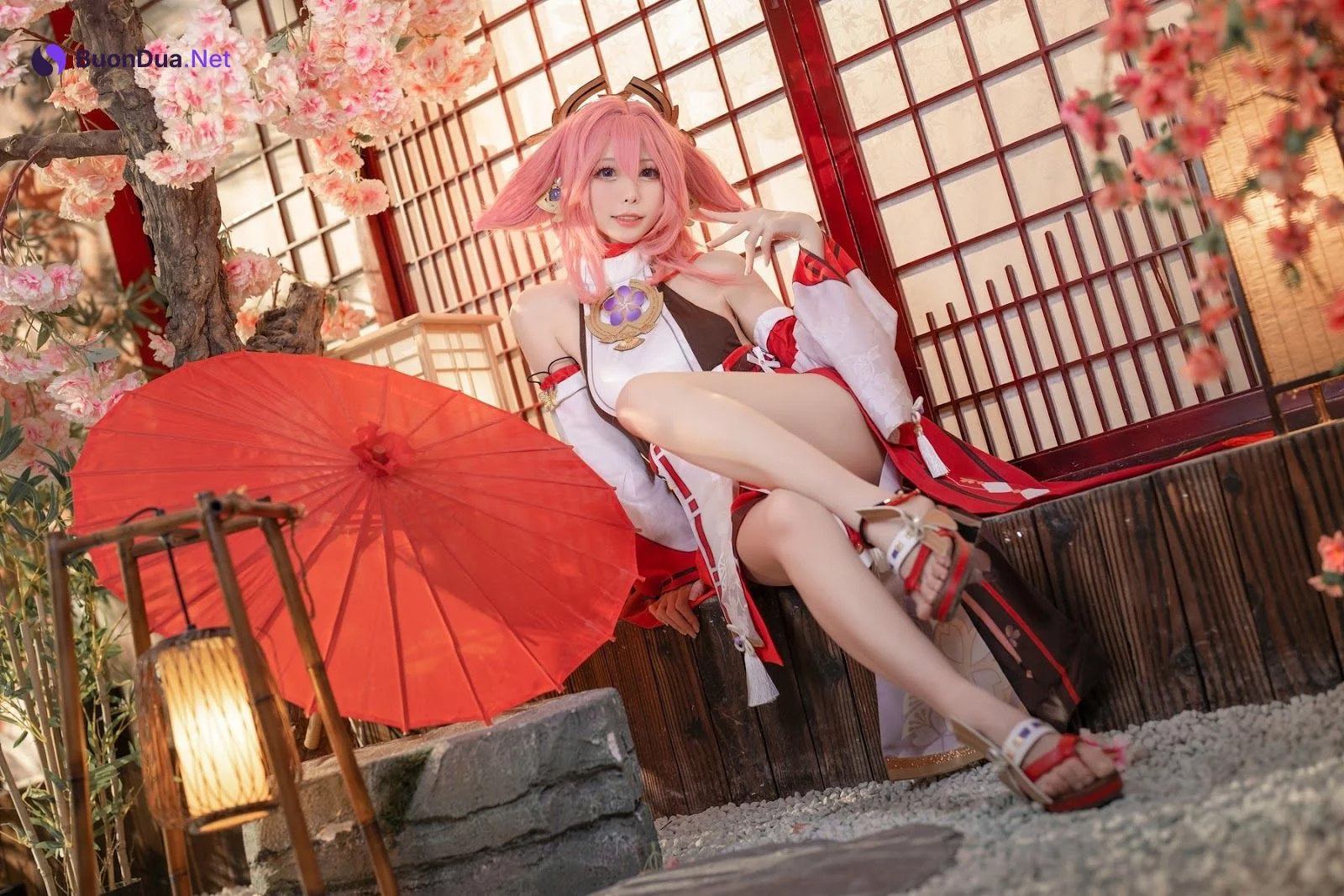 Cosplay 樱岛嗷一 八重神子 - Photo 7