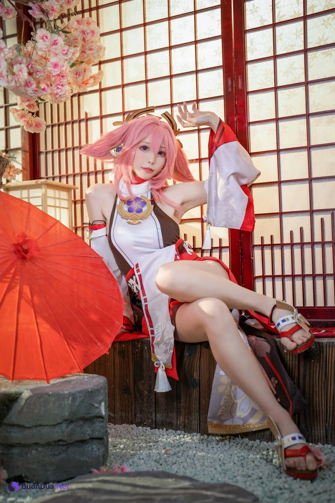Cosplay 樱岛嗷一 八重神子 - Photo 8