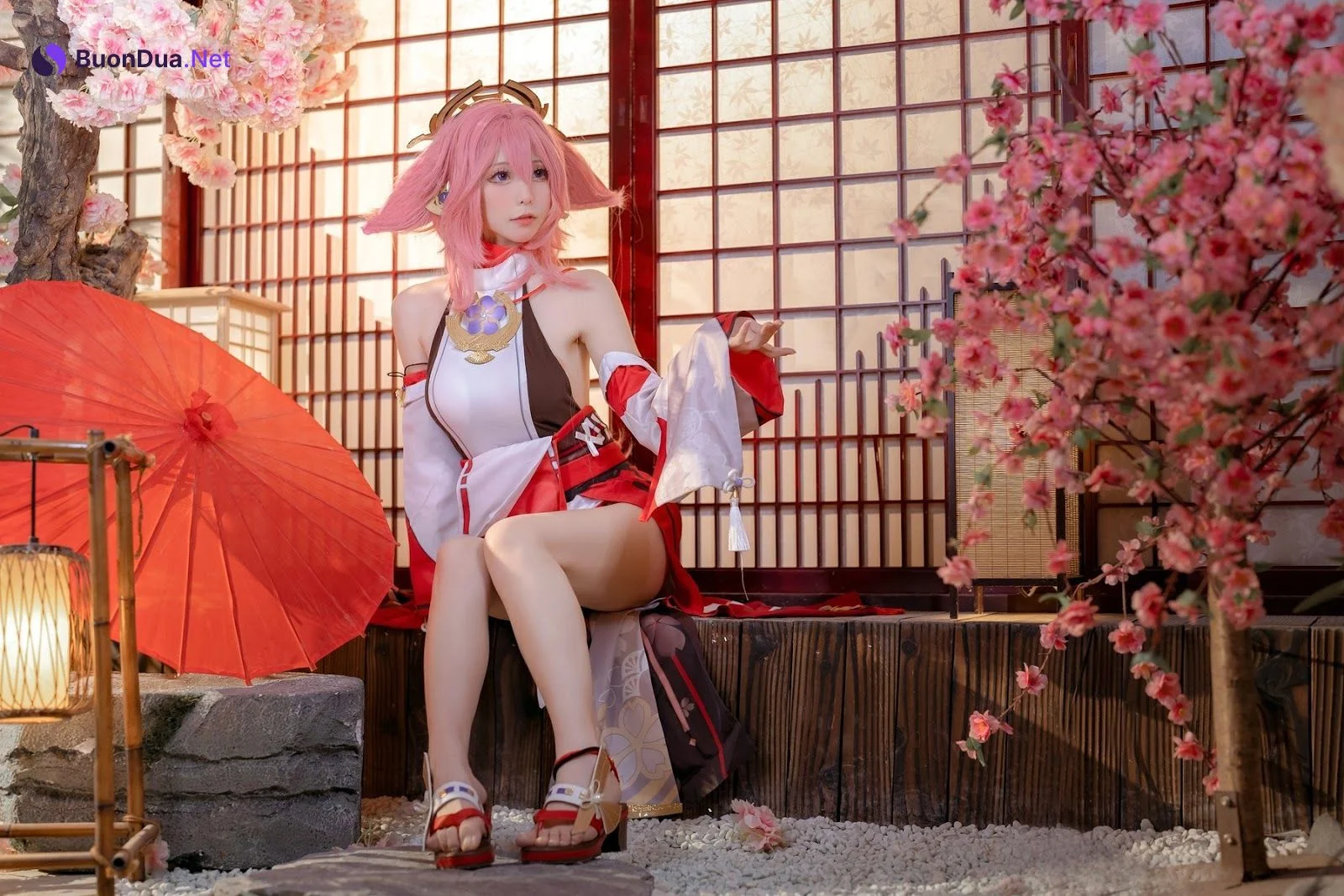 Cosplay 樱岛嗷一 八重神子 - Photo 9