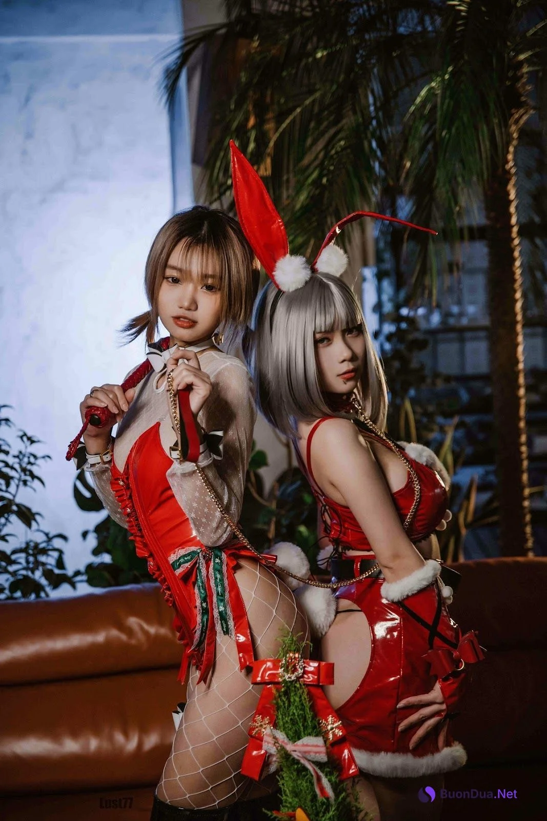 Cosplay 柒柒要乖哦 圣诞双兔 - Photo 2
